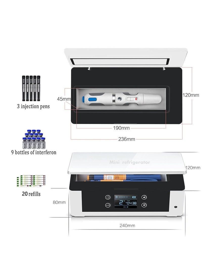 SYOSI Insulin Cooler Case Portable Insulin Refrigerator Touch Screen Adjustable Temperature Ideal for Car Travel Home Diabetic Use - Image 5