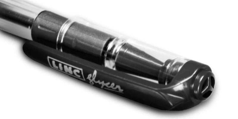 Linc Glycer Smooth Ball Point Pen, Soft Grip, 1.00mm Tip, 36-Count, Black - Image 3