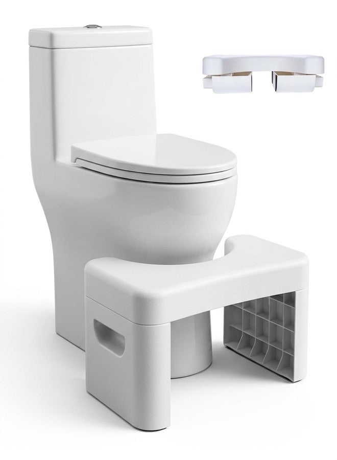 Deyuoau Toilet Step Stool, Toilet Assistance Steps,Bathroom Toilet Stool, Foldable Toilet Stool, Fits All Toilets, Folds for Easy Storage - Image 1