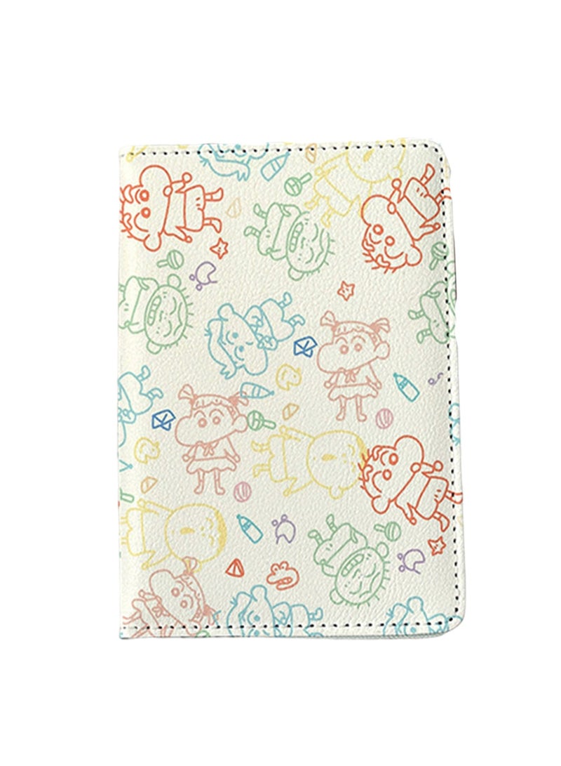 حامل جواز سفر مطبوع عليه رسوم متحركة، حامل بطاقات متعدد الوظائف، حقيبة حماية جواز السفر، حقيبة تخزين بطاقات الهوية، حامل بطاقات للأولاد والبنات، حامل بطاقات هوية للسفر من الجلد الصناعي، إكسسوارات السفر - Image 1