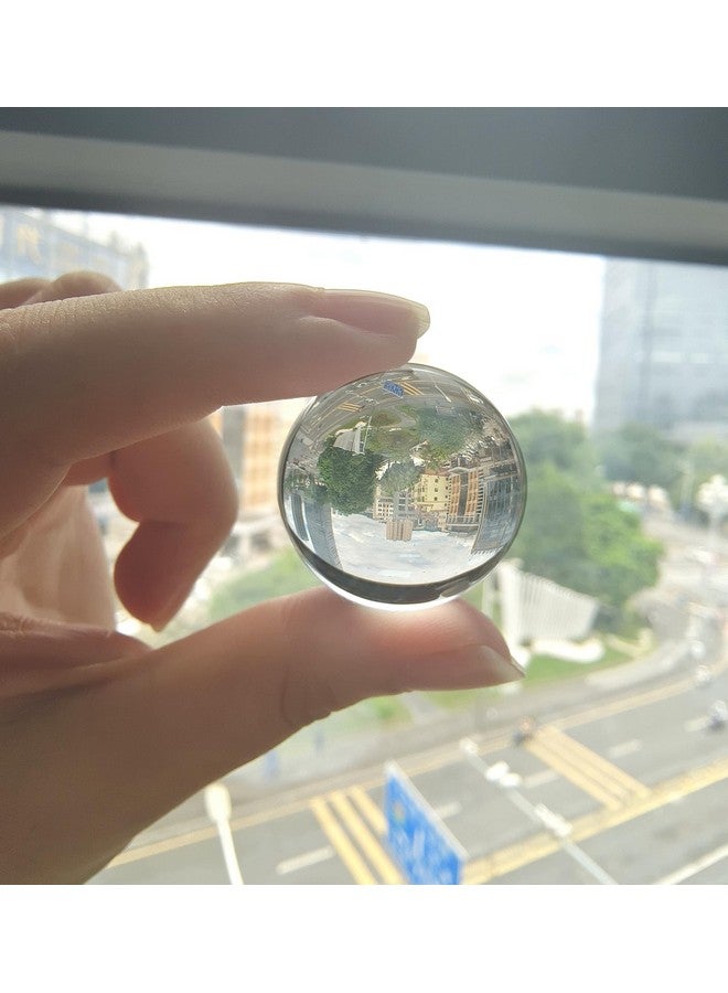 BeeSpring Crystal Glass Ball Solid Ornaments Art Mini 1.2Inch Clear Sphere Display Sculpture Decor Miniature Ornaments with Gift Box for Home Office Decoration Balls（30MM） - Image 4