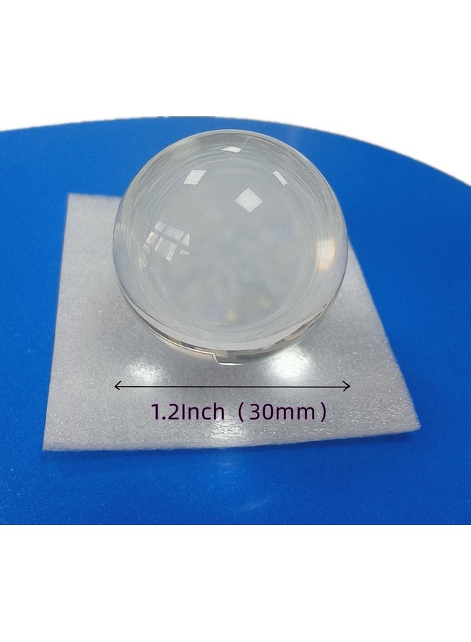 BeeSpring Crystal Glass Ball Solid Ornaments Art Mini 1.2Inch Clear Sphere Display Sculpture Decor Miniature Ornaments with Gift Box for Home Office Decoration Balls（30MM） - Image 2