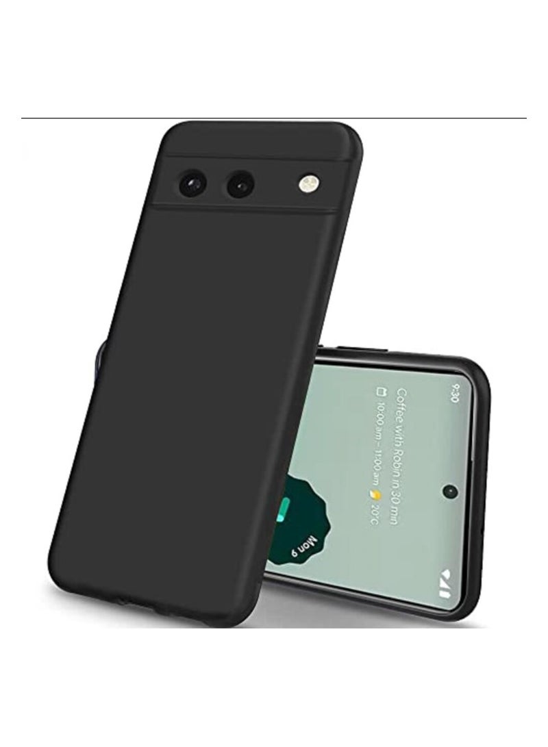 Google Pixel 6A Black Silicone Back Cover Case