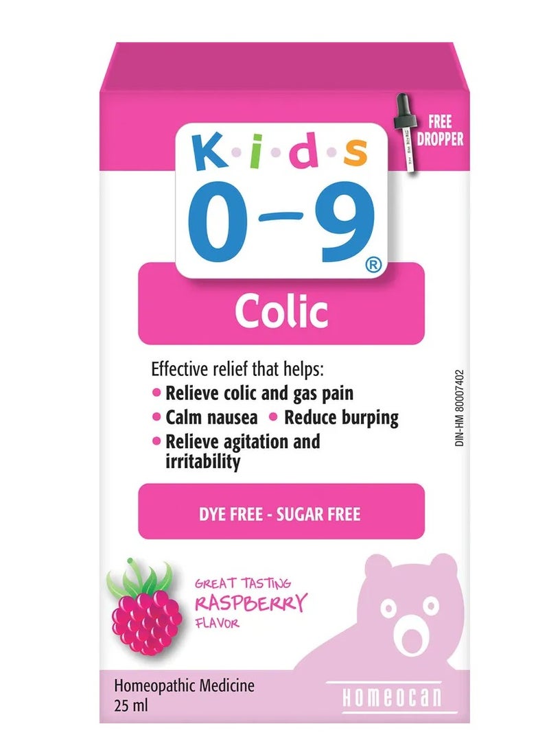 Homeocan Kids 0-9 Colic Raspberry Flavor Drops 25ml  - Image 1