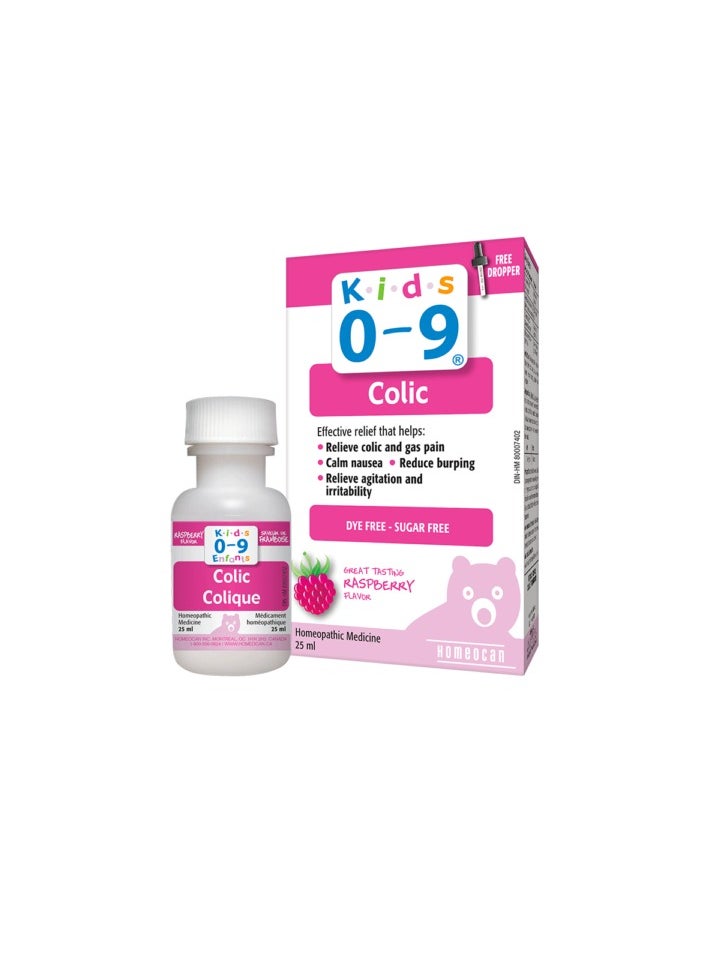 Homeocan Kids 0-9 Colic Raspberry Flavor Drops 25ml  - Image 2