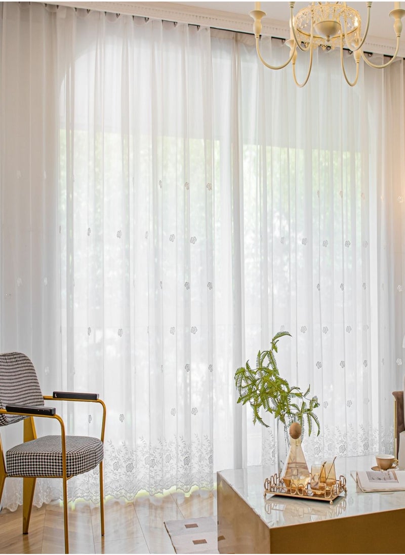 Golden Homee ستائر شفافة لغرفة المعيشة قطعة واحدة  - Image 1