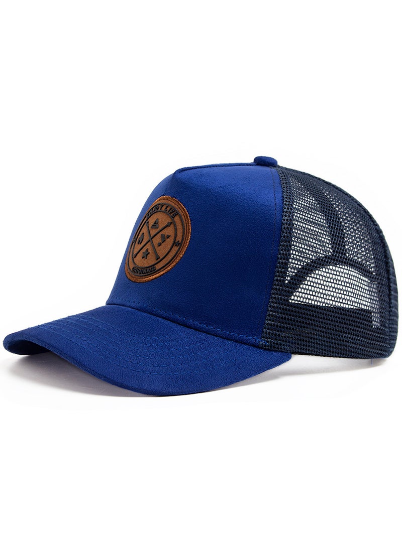 Generic Summer Suede Mesh Baseball Cap Unisex Dark red  - Image 4