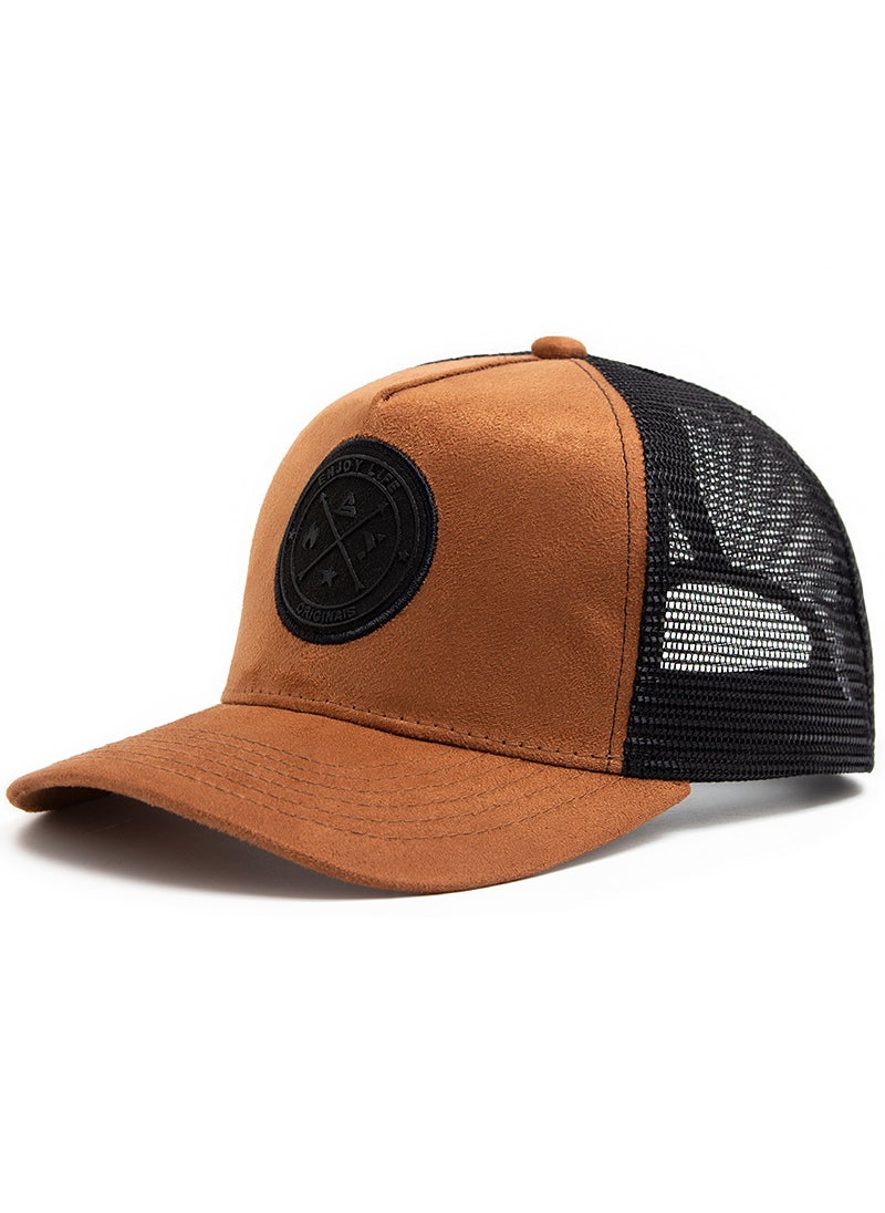 Generic Summer Suede Mesh Baseball Cap Unisex Dark red  - Image 3