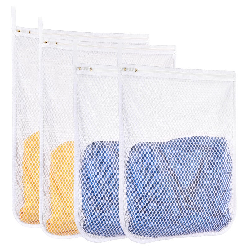 RoomyRoc 4 pcs Durable Honeycomb Mesh Laundry Bags for Delicates 16" x 19" (2 Large) 12" x 15" (2 Medium) - Image 1