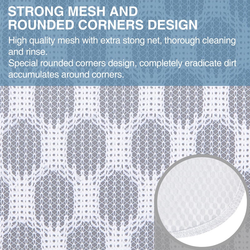 RoomyRoc 4 pcs Durable Honeycomb Mesh Laundry Bags for Delicates 16" x 19" (2 Large) 12" x 15" (2 Medium) - Image 2