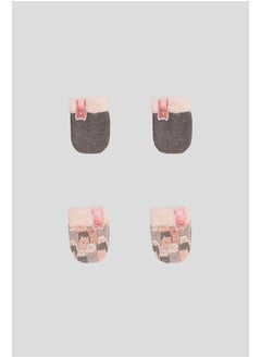 Junior Baby Girls Mittens P/2  - Image 1