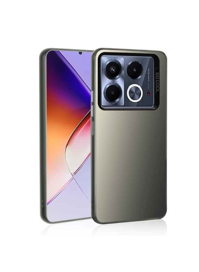 LiuShan Infinix Note 40 5G Phone Case, Slim TPU Bumper Phone Cover,360°Full Body Shockproof Protective Case for Infinix Note 40 5G Gray - Image 3