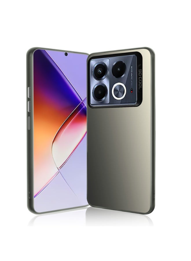 LiuShan Infinix Note 40 5G Phone Case, Slim TPU Bumper Phone Cover,360°Full Body Shockproof Protective Case for Infinix Note 40 5G Gray - Image 2