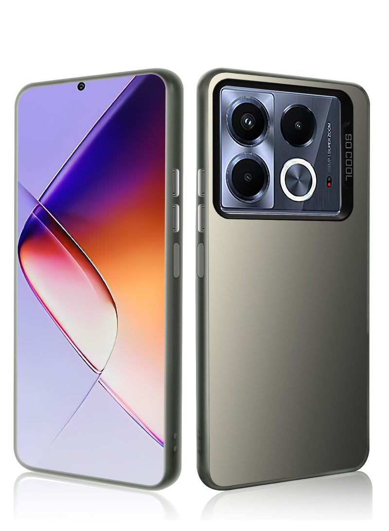 LiuShan Infinix Note 40 5G Phone Case, Slim TPU Bumper Phone Cover,360°Full Body Shockproof Protective Case for Infinix Note 40 5G Gray - Image 1