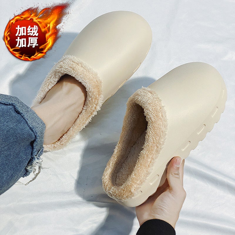 2024 Winter Cotton Warm Outer Wearing Cotton Shoes Couple'S Indoor Cute Plus Size Cotton Slippers Lazy Shoes - Image 5