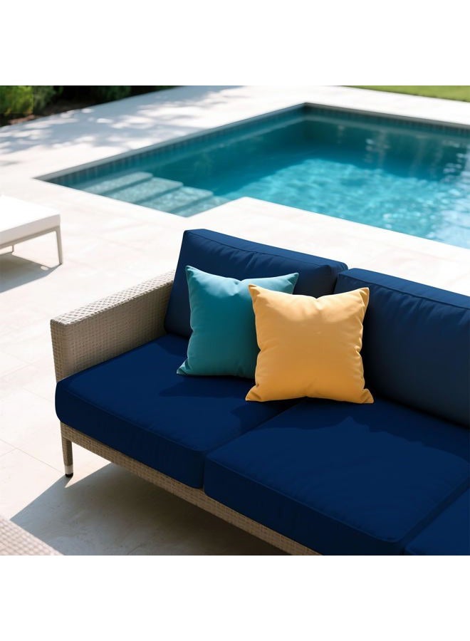 pickyNproud 8Pcs Patio Cushion Covers Stretch Outdoor Couch Cushions Slipcovers Replacement Washable Furniture Protector with Elastic Bottom Sofa Chair Seat Cover - Image 4