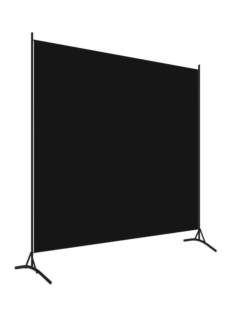 Privacy Partition 1-Panel Room Separator Black 175x180 cm Room Divider Fabric Partition Wall - pzsku/Z073385E416E263229B10Z/45/_/1705064293/5a4b0ad2-1c8f-4800-8f98-cc8acddf2297