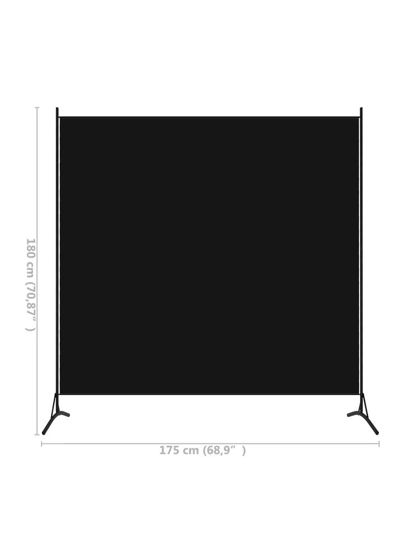 Privacy Partition 1-Panel Room Separator Black 175x180 cm Room Divider Fabric Partition Wall - pzsku/Z073385E416E263229B10Z/45/_/1705064302/7f24ba75-5d3e-4ed7-9954-6635f591f35a