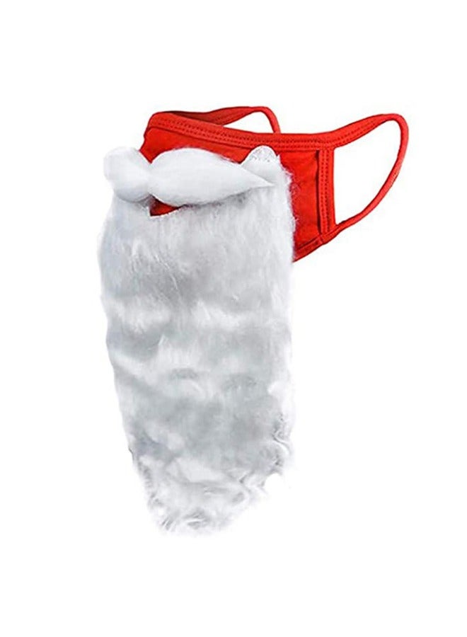 قناع بابا نويل الأبيض -ديكور عيد الميلاد كوزبلاي، مقاس واحد يناسب الجميع - Image 2