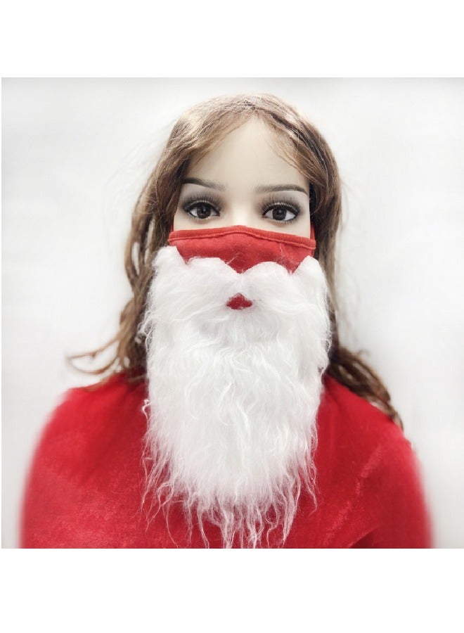 قناع بابا نويل الأبيض -ديكور عيد الميلاد كوزبلاي، مقاس واحد يناسب الجميع - Image 3