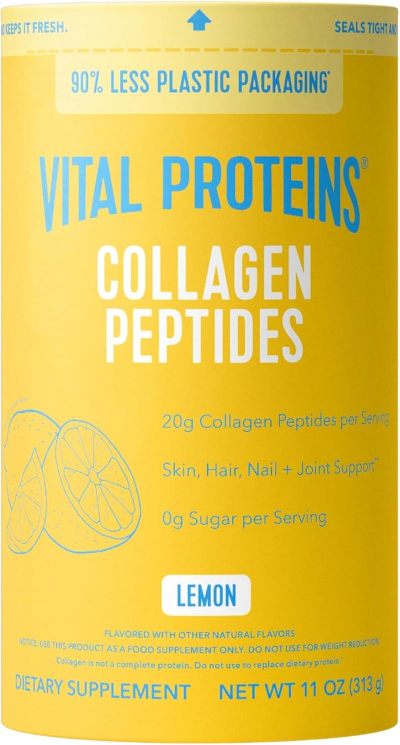 Vital Proteins مسحوق ببتيدات الكولاجين من فيتال بروتينز، يعزز صحة الشعر والأظافر والبشرة والعظام والمفاصل، بنكهة الليمون 11 أونصة - Image 1