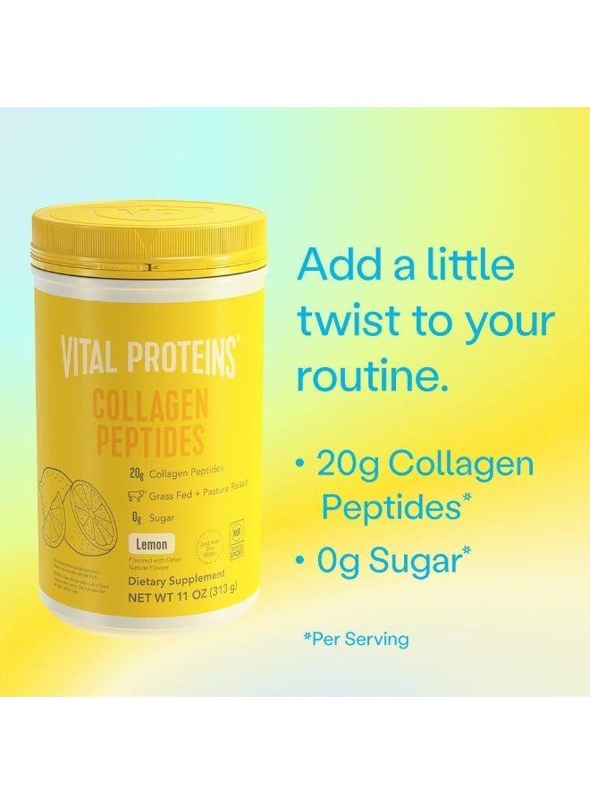 Vital Proteins مسحوق ببتيدات الكولاجين من فيتال بروتينز، يعزز صحة الشعر والأظافر والبشرة والعظام والمفاصل، بنكهة الليمون 11 أونصة - Image 5