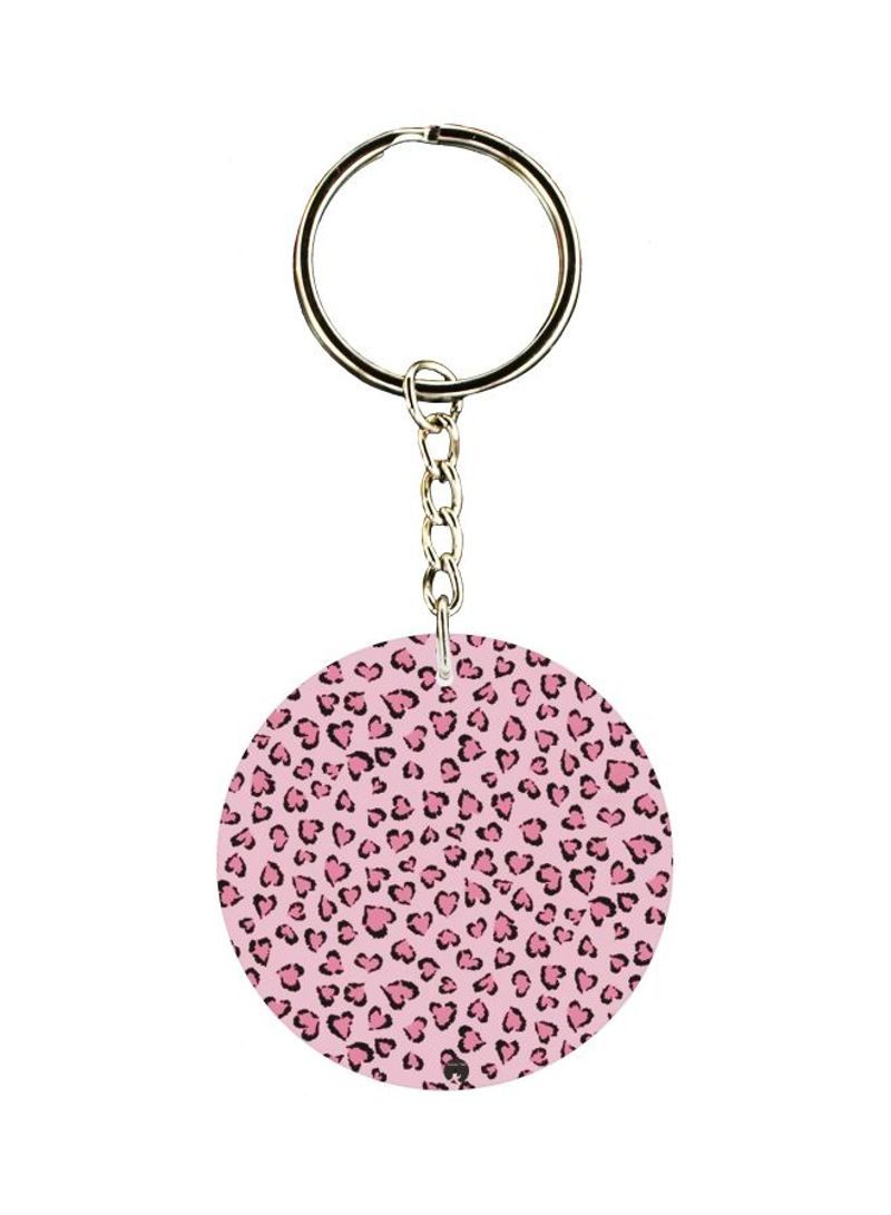 RKN Hearts Printed Double Sided Keychain