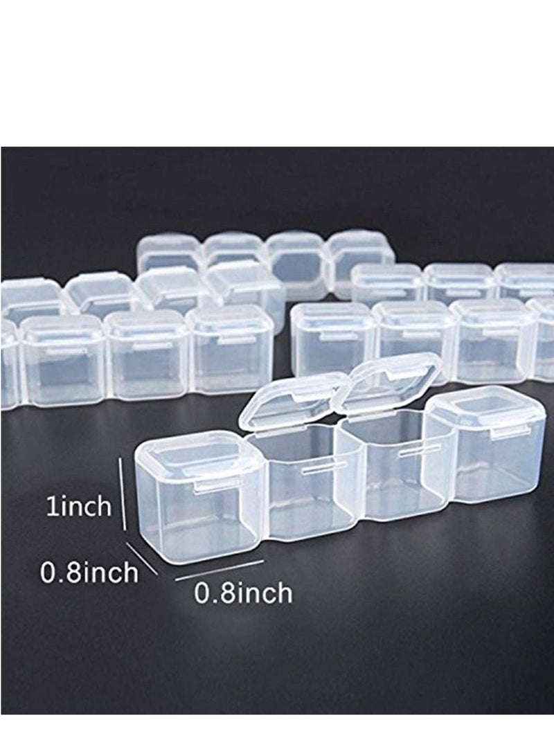 SYOSI Diamond Painting Box, Embroidery Box, Storage Case for Rhinestone Accessories, Mosaic kit 28 Grids for DIY Art Craft, Nail Diamonds, Bead  - Image 4