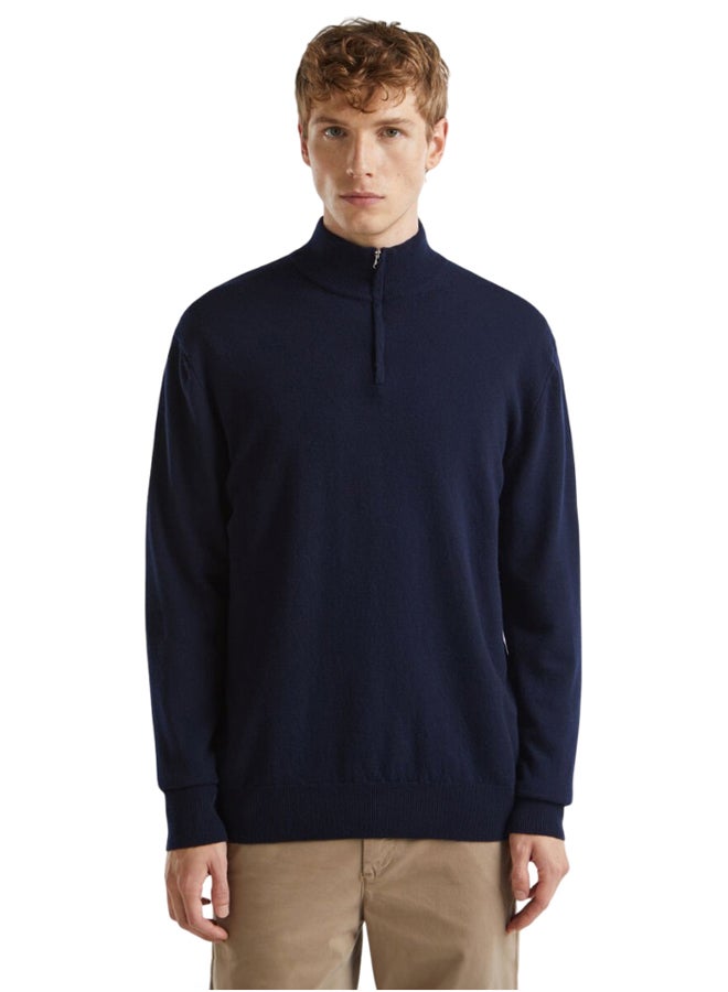 Benetton zip-up sweater  - Image 1