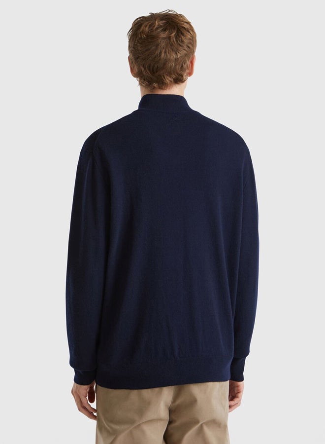 Benetton zip-up sweater  - Image 3