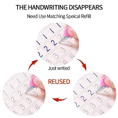 AALGO Magic Grooved Writing Books for Kids, Handwriting Practice for Ages 5–7, Tracing Books for Kids Ages 3–5, Preschool & Kindergarten Workbook with Letters, Numbers, Math & Drawing - Image 4