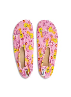 COEGA SUNWEAR Girl'S Pool Shoes - Warner Brothers 2021 Large - Pink Tweety Bubbles 