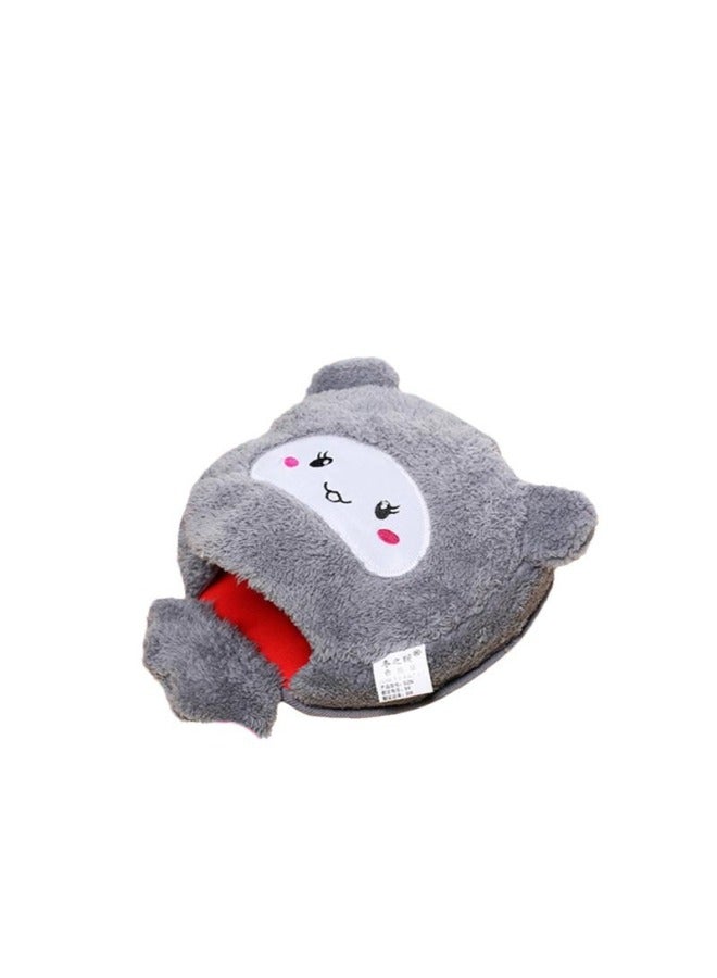 Winter Heating Hand Warmer Mouse Pad With Wrist Winter Mouse Cover Warm Computer Men's Fleece-lined Thickened Gloves-Pattern:Husky + 1m Usb Extension Cable  - Image 5