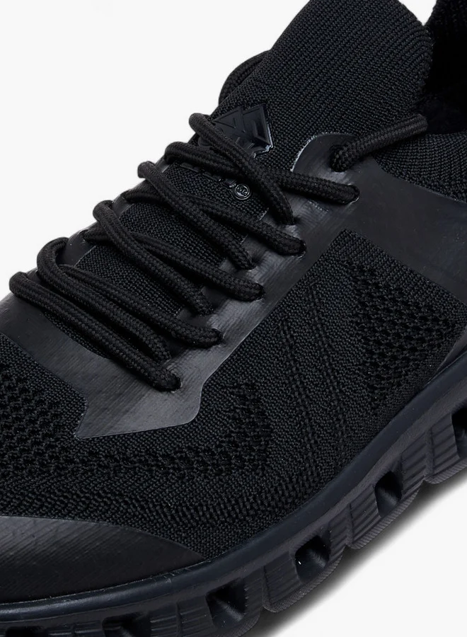 Oaklan by Shoexpress Panelled Lace-Up Sports Shoes