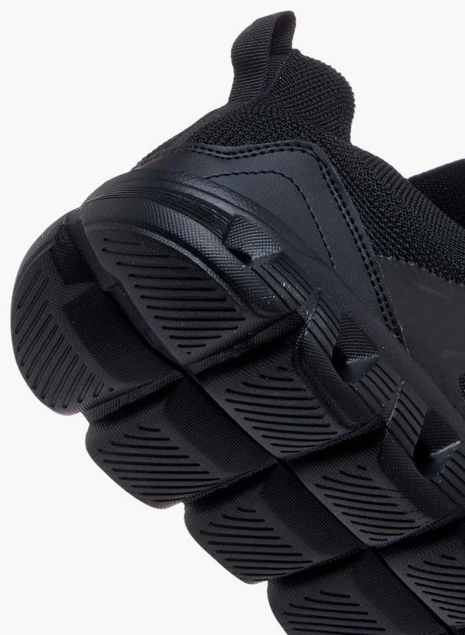 Oaklan by Shoexpress BLACK Panelled Lace-Up Sports Shoes  | Best Price UAE