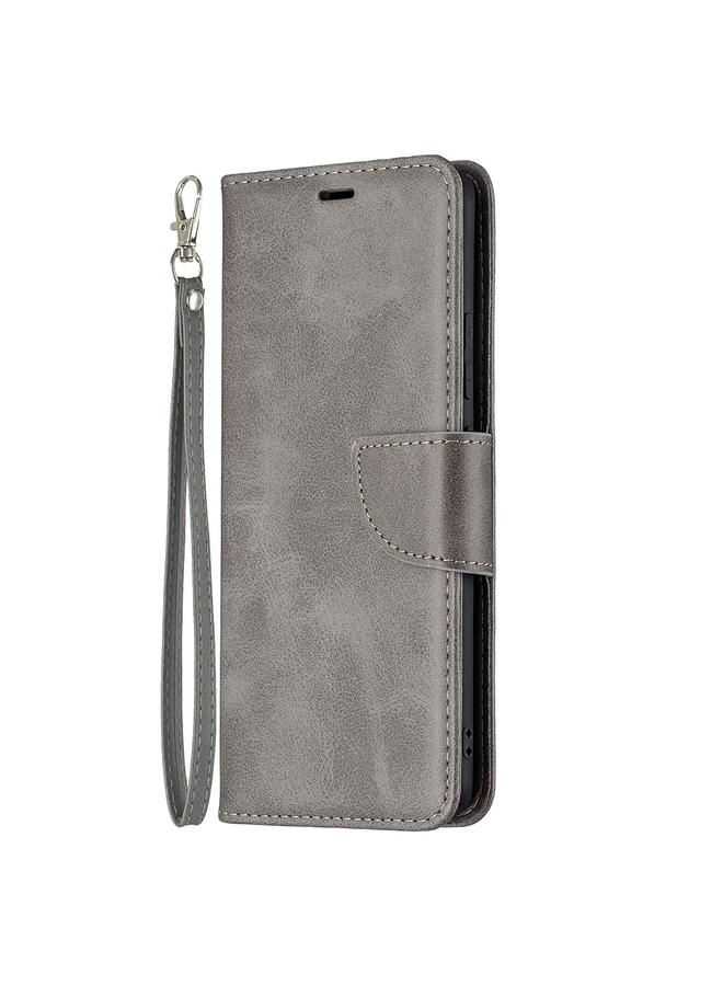 S-TOP Case For OPPO Realme C15/C12/C25 Retro Lambskin Texture Pure Color Horizontal Flip PU Leather Case with Holder & Card Slots & Wallet & Lanyard - Image 2