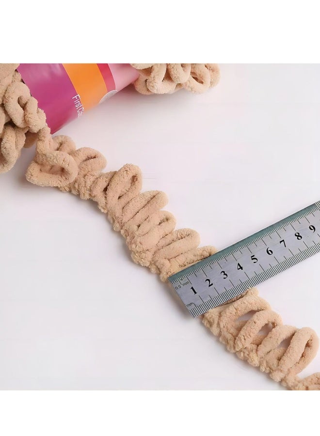 6 Pack Loop Yarns Fun Finger, Off The Hook Yarn, Chunky Chenille Yarn for Crocheting, 6 Skeins Soft Loop Blanket Yarn for Beginners Knitting No Needles or Hooks 8.7 YardsPack - Image 5