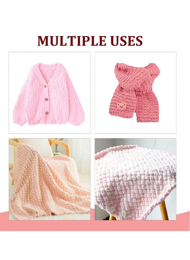 6 Pack Loop Yarns Fun Finger, Off The Hook Yarn, Chunky Chenille Yarn for Crocheting, 6 Skeins Soft Loop Blanket Yarn for Beginners Knitting No Needles or Hooks 8.7 YardsPack - Image 3