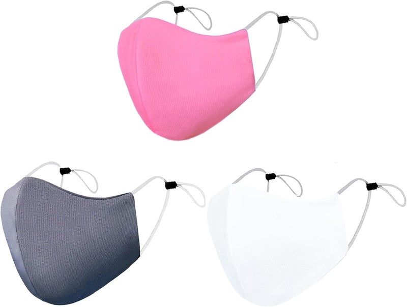 Arcarius Breathable Sports Face Mask – Moisture Wicking Gym & Travel Fit (3-Pack) - Image 1