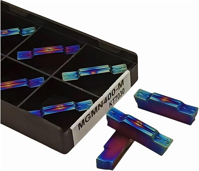 10PCS MGMN400 M KT7030 Carbide Insert Lathe Tool Slotted Cutting Tungsten - Image 1