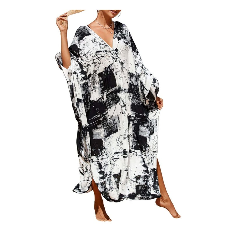 SOLARAE Dresses Cover Up, Beach Coverup, Women's Long Clothes, Resort Dress, for Swimwear Women, Summer Wear, One Size Fits Most - Image 1