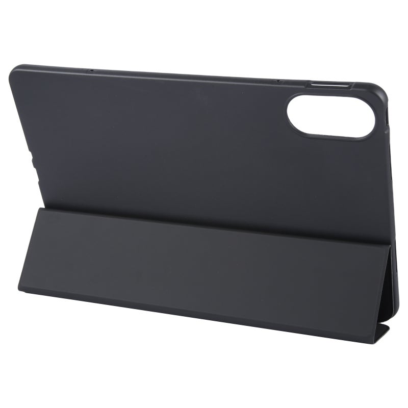 erorex For Huawei Matepad Se 11 2024 Tri-Fold Silicone Leather Tablet Case(Black) - Image 4