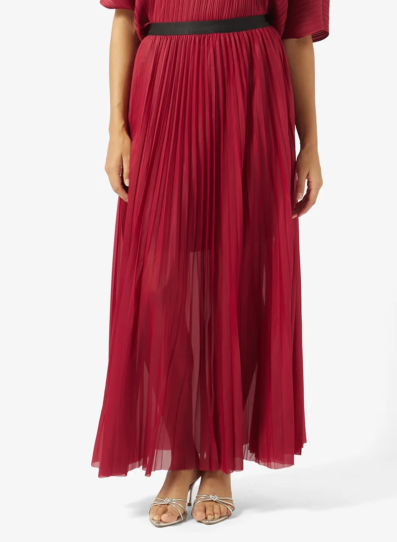Khizana  Pleated Top & Skirt Set for Women | Best Price UAE
