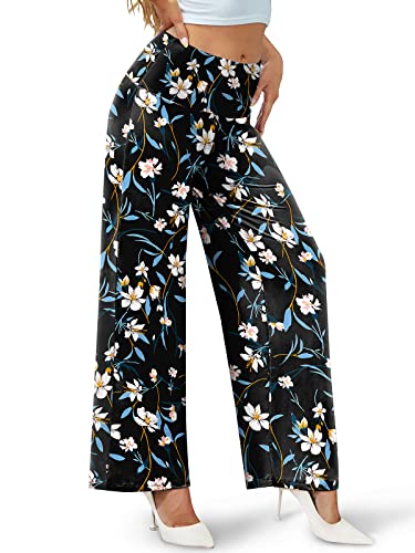 Arolina Women's Stretchy Wide Leg Palazzo Lounge Pants Casual Comfy High Waist Palazzo Pants - Image 4