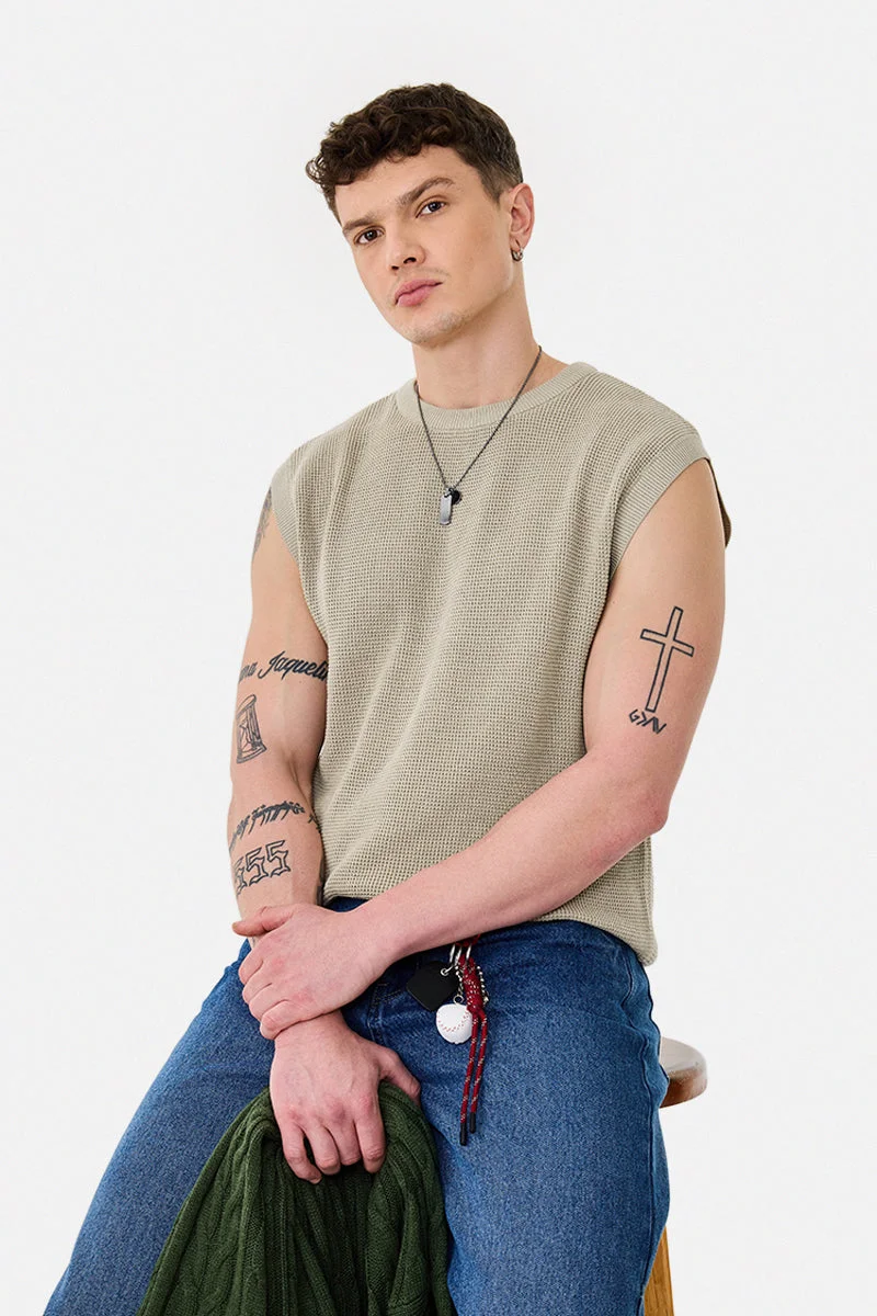 SNITCH Textured 100% Cotton Regular Fit T-Shirt
