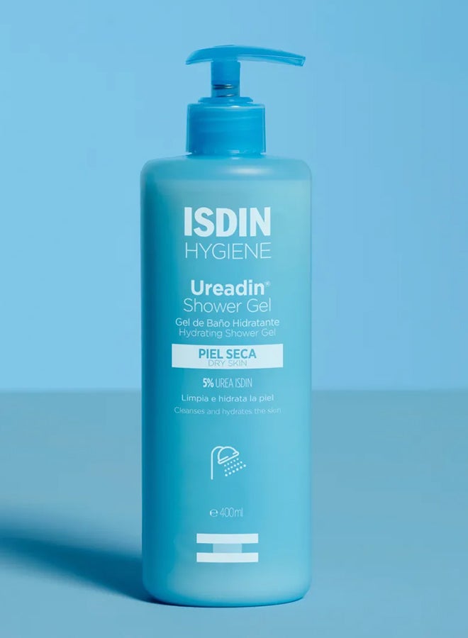 ISDIN جل استحمام يوريدين المرطب [400 مل] - غسول جسم خالي من الصابون للبشرة الجافة مع 5% يوريا لتنظيف بدون تهيج - Image 3
