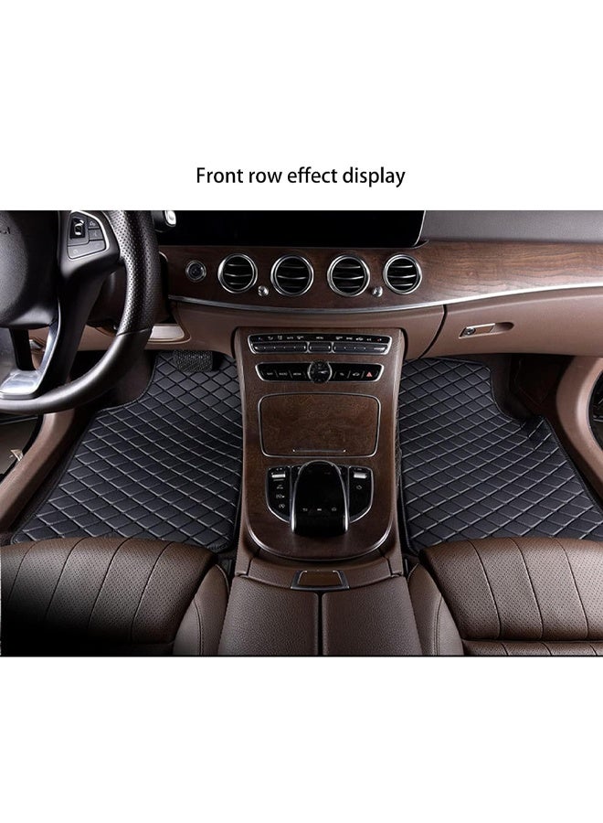 DUNISO 5 Pcs Deluxe Car Floor Mat Set，Waterproof Universal Fit Car Floor Mats Protection with Rubber Lining, Suitable for All Vehicles，Black  - Image 2