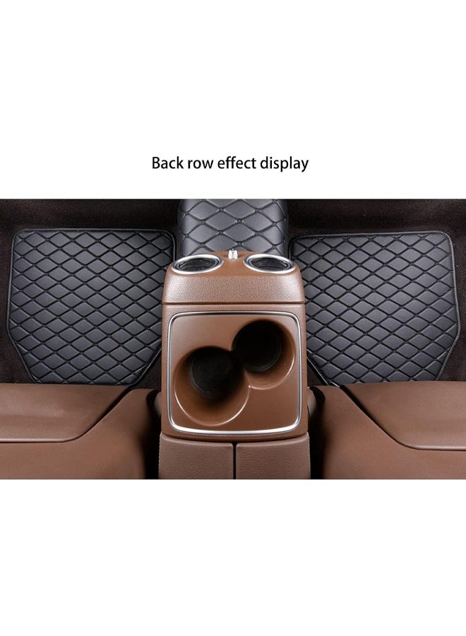 DUNISO 5 Pcs Deluxe Car Floor Mat Set，Waterproof Universal Fit Car Floor Mats Protection with Rubber Lining, Suitable for All Vehicles，Black  - Image 3
