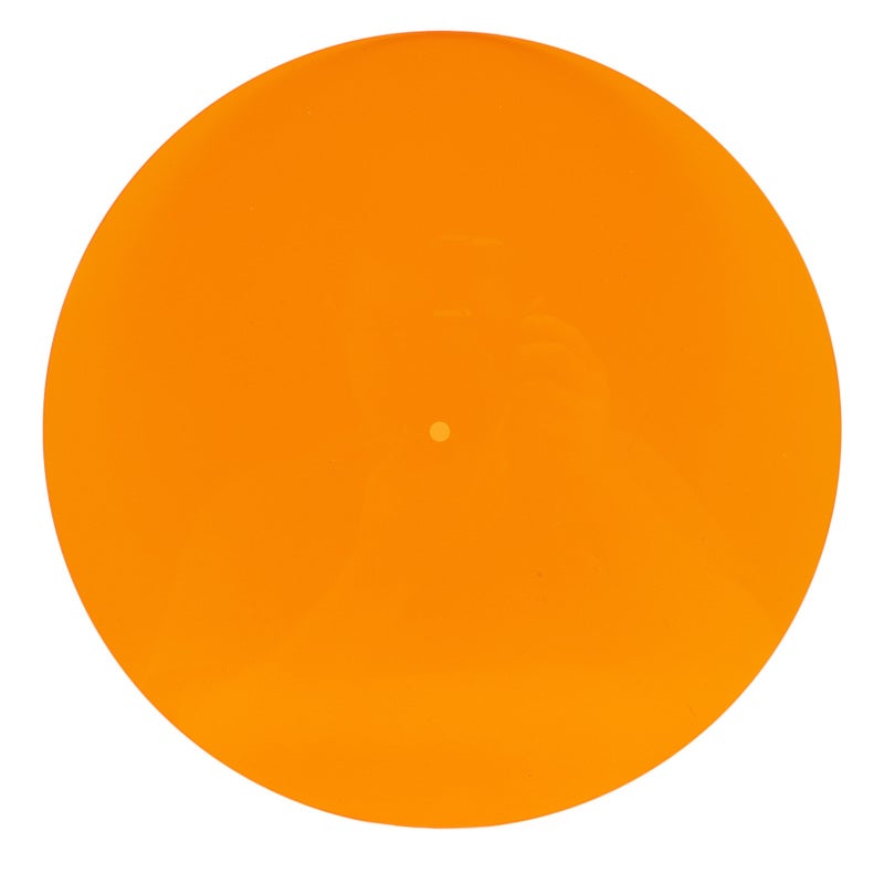 Acrylic Turntable Mat Transparent Orange Upgrade Sound Quality - Damping Resonance Record Player Slipmat for Standard 12 Inch Turntables - Image 5
