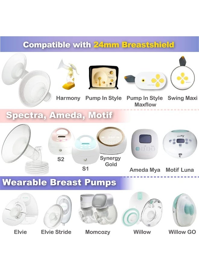 NENESUPPLY إدخالات فلانج 15 مم من نينسوبلاي الجيل الثاني متوافقة مع فلانج 24 مم من إلفي سترايد سبكترا مومكوزي ويلو، تقليل 24 مم إلى 15 مم، ليست قطع غيار مضخة إلفي الأصلية - Image 5